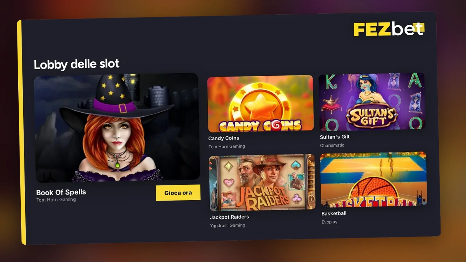 La pagina Promozioni di Fezbet con il bonus di benvenuto